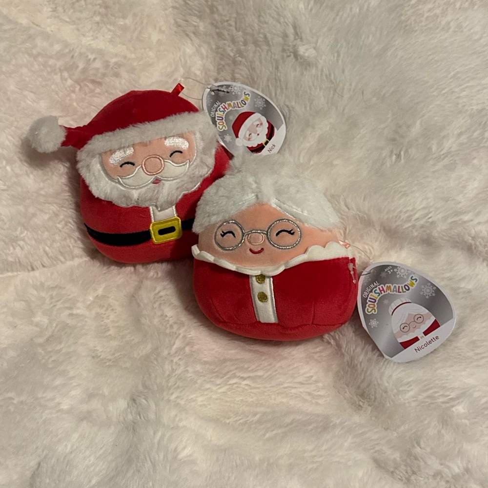 Mr. and Mrs. Claus Squishmallows- 4 inch